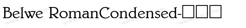 Belwe RomanCondensed字体转换